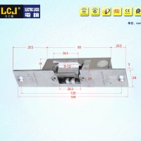 LCJ力士堅(jiān)電鎖口OC3303門(mén)禁電鎖陰極鎖窄口玻璃門(mén)夾